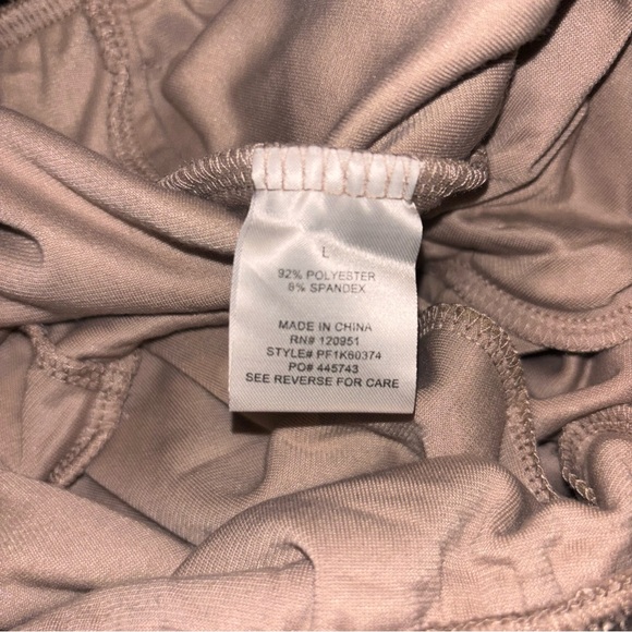 Cozie by Pink Rose Cozy Tan Women's Pants - Picture 2 of 5